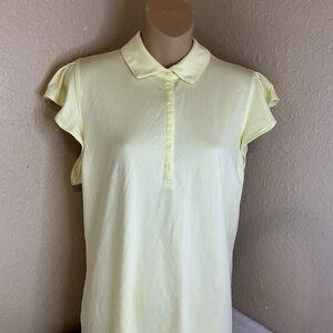 Walter Hagen Light Yellow Button Down Shirt